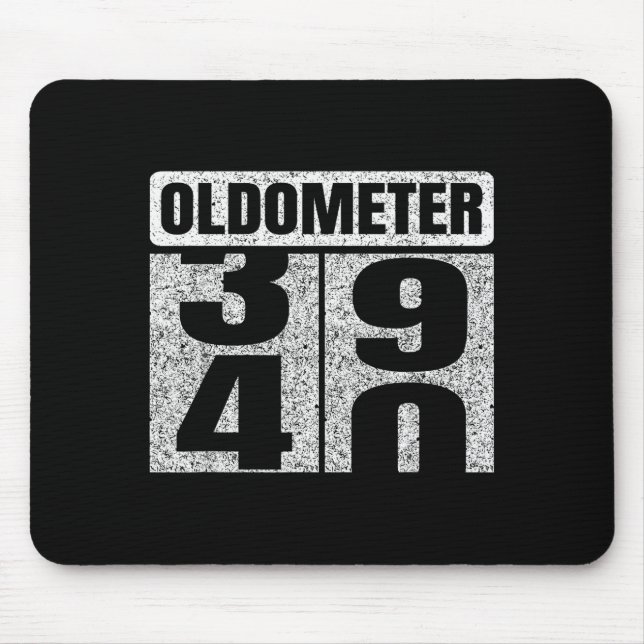 Oldometer &# -40 40th Birthday 40 Year Old Funny  Musmatta (Framsidan)