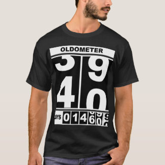 Oldometer 40-årsdag Rolig milstolpe Odometer T Shirt