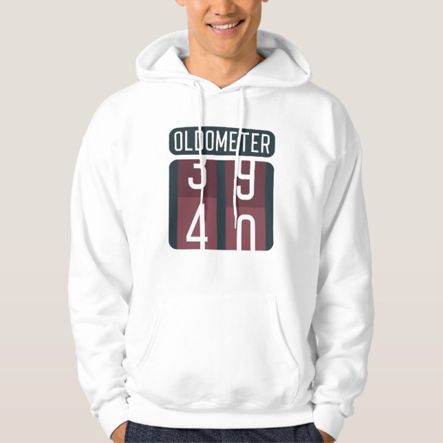 Oldometer 40 hoodie (Framsida)