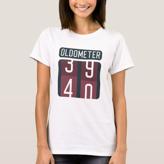 Oldometer 40 t shirt (Framsida)