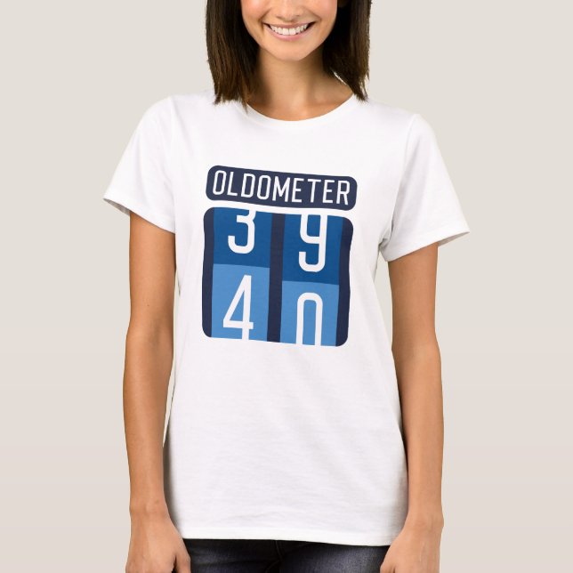 Oldometer 40 t shirt (Framsida)