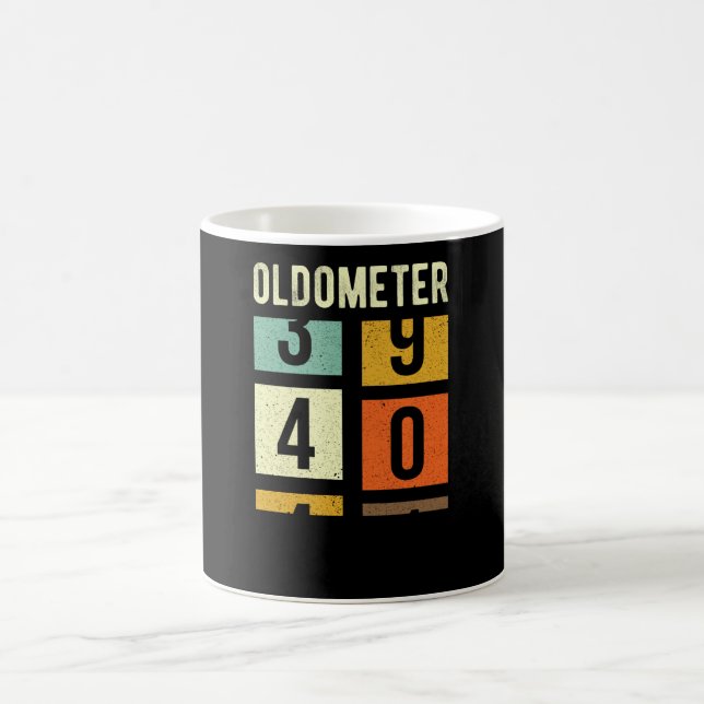 Oldometer 40th Birthday Gift Kaffemugg (Center)