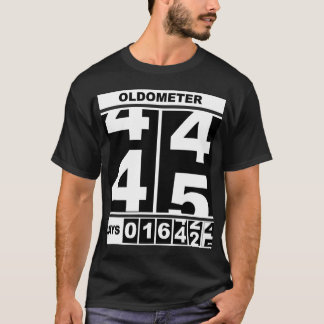 Oldometer 45-årsdag Rolig milstolpe Odometer S T Shirt