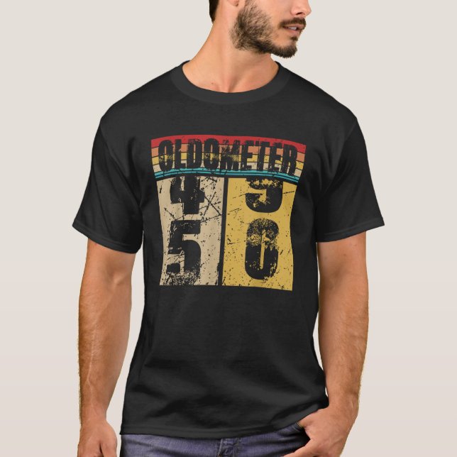 Oldometer 49 50 Shirt Funny 50th Turning 50 Birthd T (Framsida)
