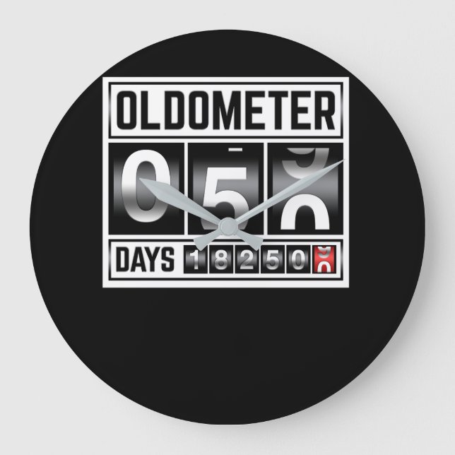 OLDOMETER 50 år gammal 1971, 50:e födelsedagen Stor Klocka (Framsida)