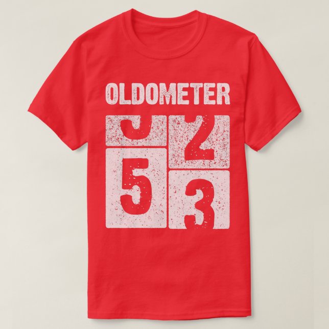 Oldometer 53 år gammal född 1968 53:e födelsedagen t shirt (Design framsida)