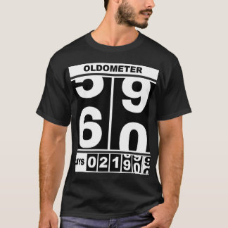 Oldometer 60-årsdag Rolig milstolpe Odometer S T Shirt