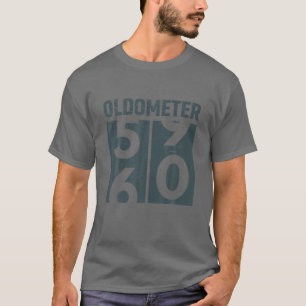 Oldometer 60 T Funny 60th Birthday Gift 60 Yrs Old Shirt