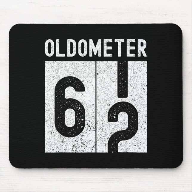 Oldometer 62-årsdag rolig retro 62 år musmatta (Framsidan)