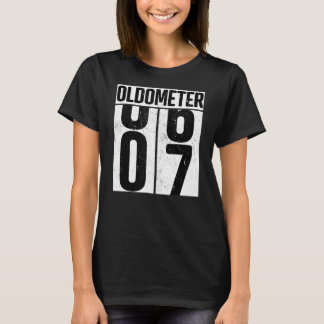 Oldometer 7 7:e Birthday Oldometer T Shirt