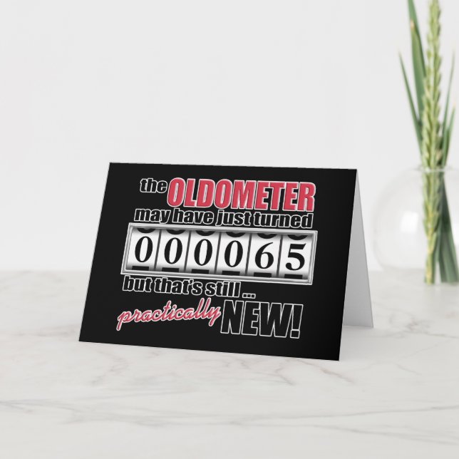 Oldometer Birthday Card Kort (Framsida)