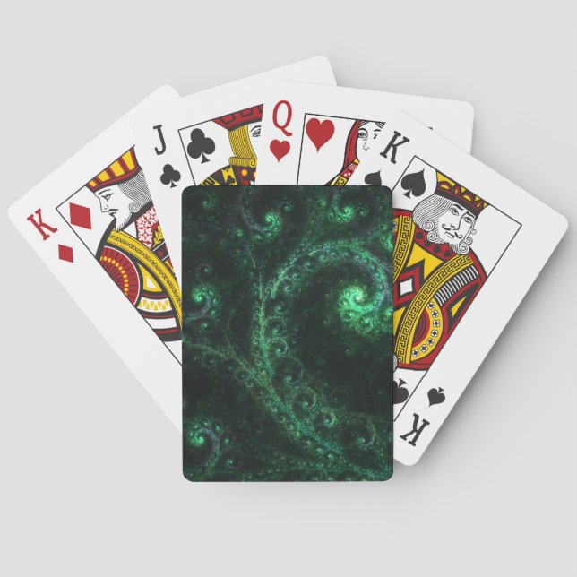 OldOnes Spiral Fractal Card Deck Casinokort (Baksidan)