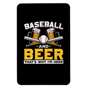 Öldrickske Baseball Ölhumor Födelsedag Magnet