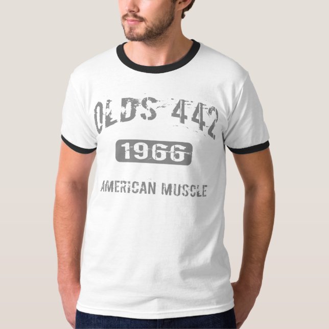 Olds 442 dräkt 1966 t-shirt (Framsida)