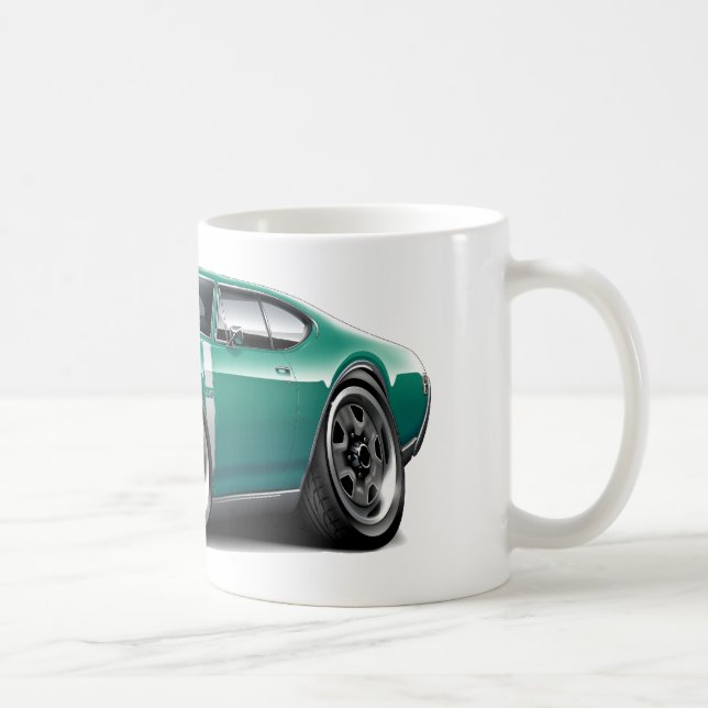 Olds 442 Kricka-Vit bil 1968 Kaffemugg (Höger)