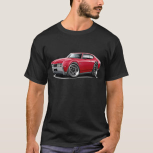 Olds 442 röd bil 1968 t-shirt