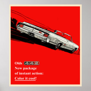 Olds 442 vintageannonsering poster