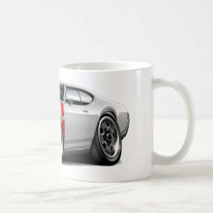 Olds 442 Vit-Röd bil 1968 Kaffemugg