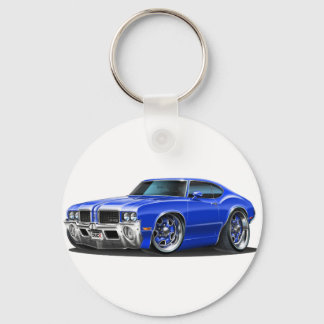Olds Cutlass Blue Car Nyckelring