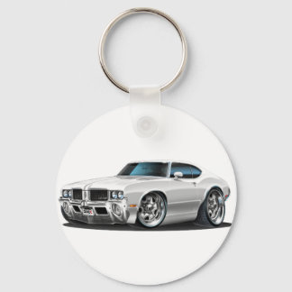 Olds Cutlass White Car Nyckelring