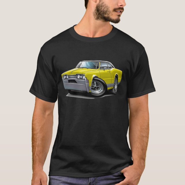 Olds CutlassGult-Svart bil 1967 Tee Shirt (Framsida)
