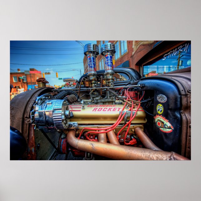 Olds Rocket Poster (Framsidan)