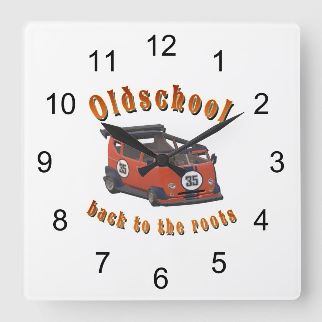 Oldschool Speed - ​ tillbaka till rötterna! Fyrkantig Klocka (Framsida)