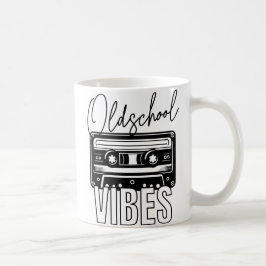 Oldschool Vibes retro vintage Audiokassette Kaffemugg