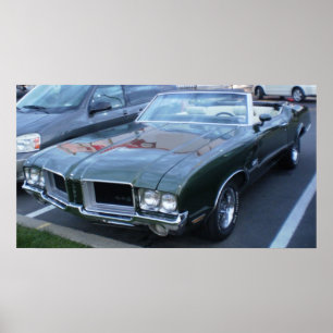 Oldsmobile 442 cabriolet 1971 poster