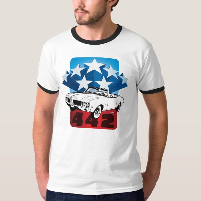 Oldsmobile 442 t-shirt (Framsida)