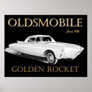 Oldsmobile guld- raket poster