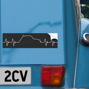 Oldtimer 2cv Pulse Frequenz Bildekal