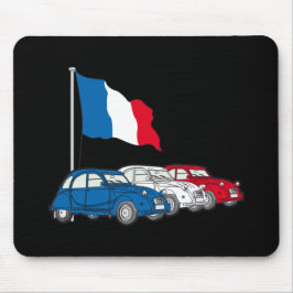 Oldtimer 2CV Trio Frankreich Flagge Musmatta