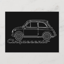 Oldtimer Fiat Cinquecento Der PUCH 500 Postkarte Vykort