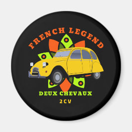 Oldtimer Fransk Legend 2cv Deux Chevaux Magnet