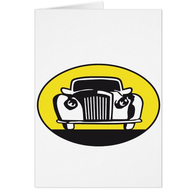 oldtimer hälsningskort (Framsidan)