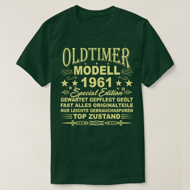 OLDTIMER MODELL BAUJAHR 1961 T SHIRT (Design framsida)