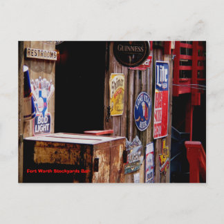 OldWest, Fort Worth Stockyards Pub Vykort