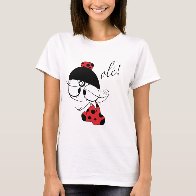 Ole flamencodansare! t-shirt (Framsida)