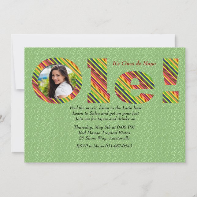 Ole fotoinbjudan inbjudningar (Framsida)