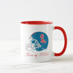 Ole Miss Football Helmet   Ljusblå Mugg