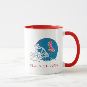 Ole Miss Football Helmet   Ljusblå Mugg