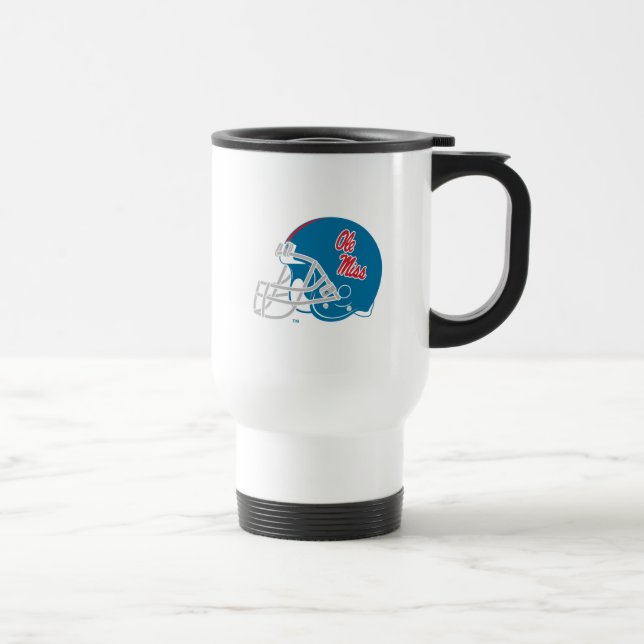 Ole Miss Football Helmet | Ljusblå Resemugg (Höger)