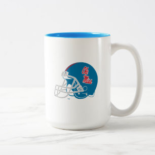 Ole Miss Football Helmet Ljusblå Två-Tonad Mugg