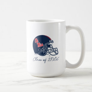 Ole Miss Football Helmet MÖRK BLÅTT Kaffemugg
