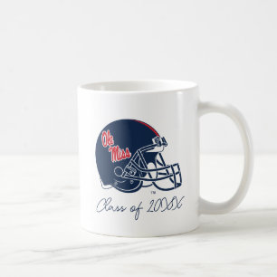 Ole Miss Football Helmet MÖRK BLÅTT Kaffemugg