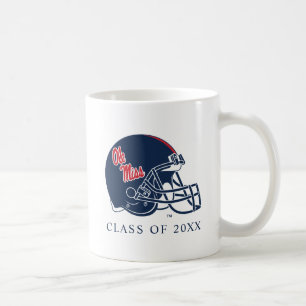Ole Miss Football Helmet MÖRK BLÅTT Kaffemugg