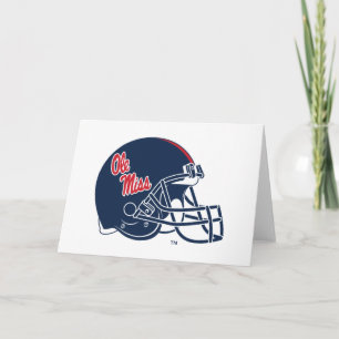 Ole Miss Football Helmet MÖRK BLÅTT Kort