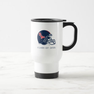 Ole Miss Football Helmet MÖRK BLÅTT Resemugg