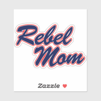 Ole Miss - Rebel Mom Blå Klistermärke Klistermärken